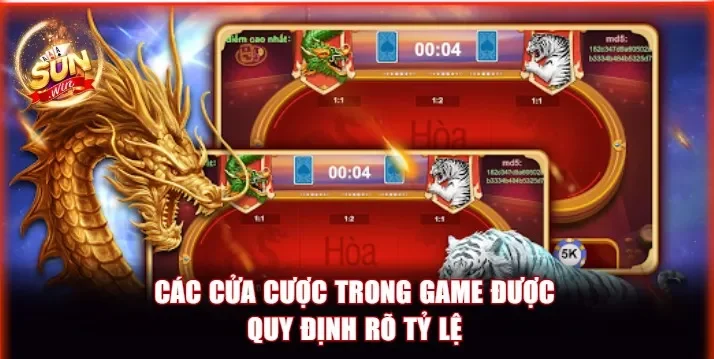 Rồng Hổ Livestreams Sunwin - Chơi Nhanh, Thắng Thưởng Lớn 3 Các cửa cược được quy định rõ tỷ lệ