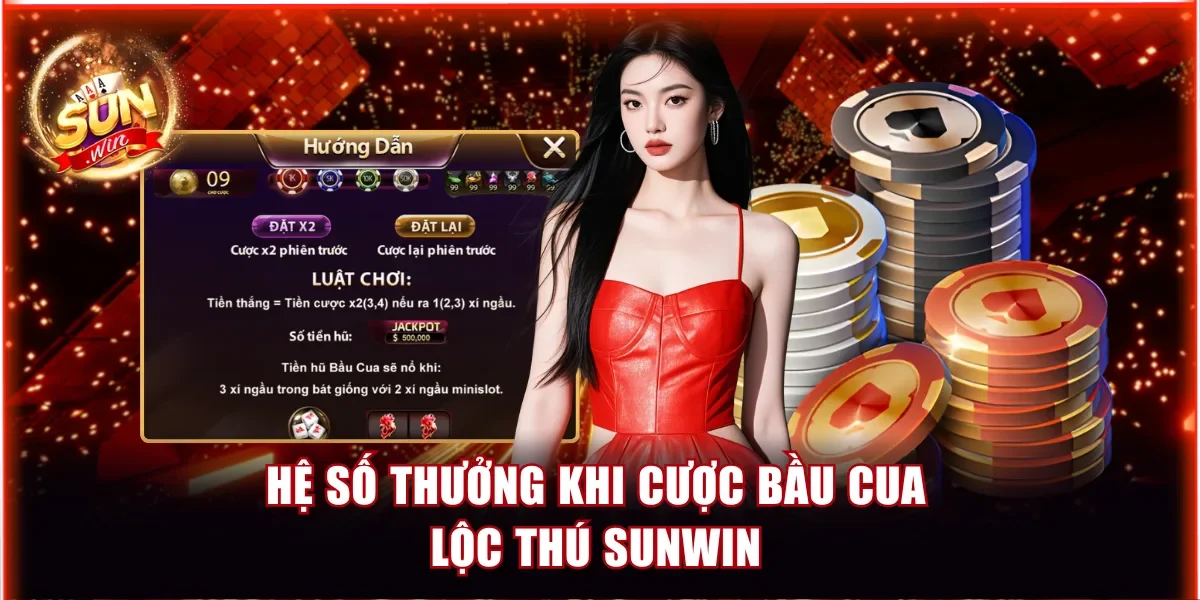 Bầu Cua Lộc Thú Sunwin - Vào Tiền Kiếm Thưởng Xanh Chín 3 Hệ số thưởng khi cược Bầu Cua Lộc Thú Sunwin