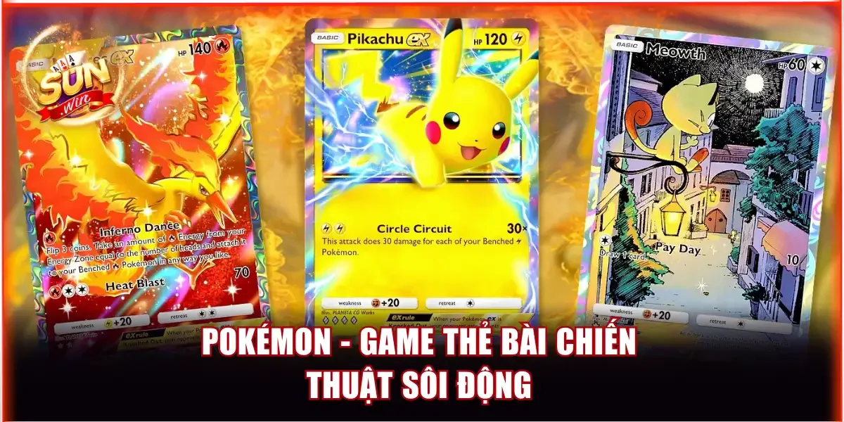 Top Game Thẻ Bài Chiến Thuật Hay Nhất Đáng Để Thử Nghiệm 4 Pokémon - Game thẻ bài chiến thuật sôi động